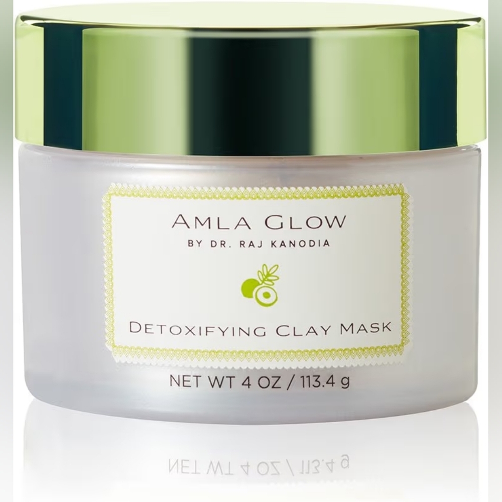 3 x Amla Glow Detoxifying Clay Mask Exfoliating Mineral Rich Clay Facial 4 Oz